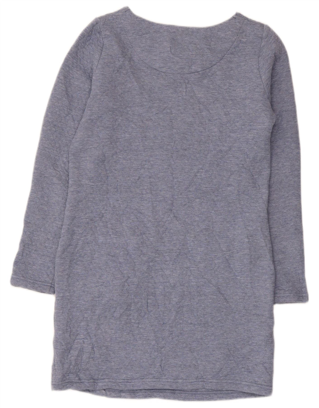 Vestido feminino Joules de manga comprida UK 8 poliéster azul pequeno