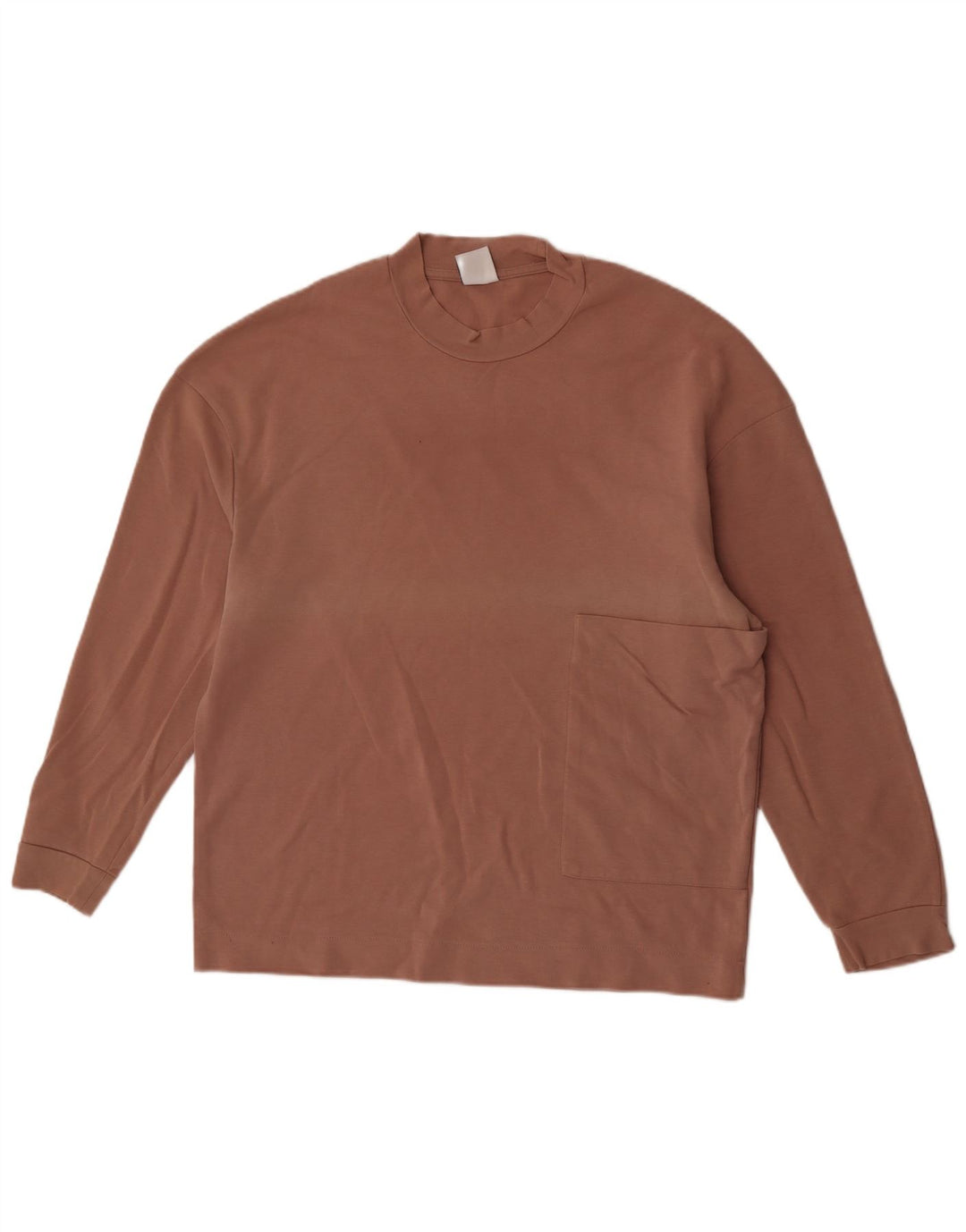 Zara Top masculino manga comprida grande marrom