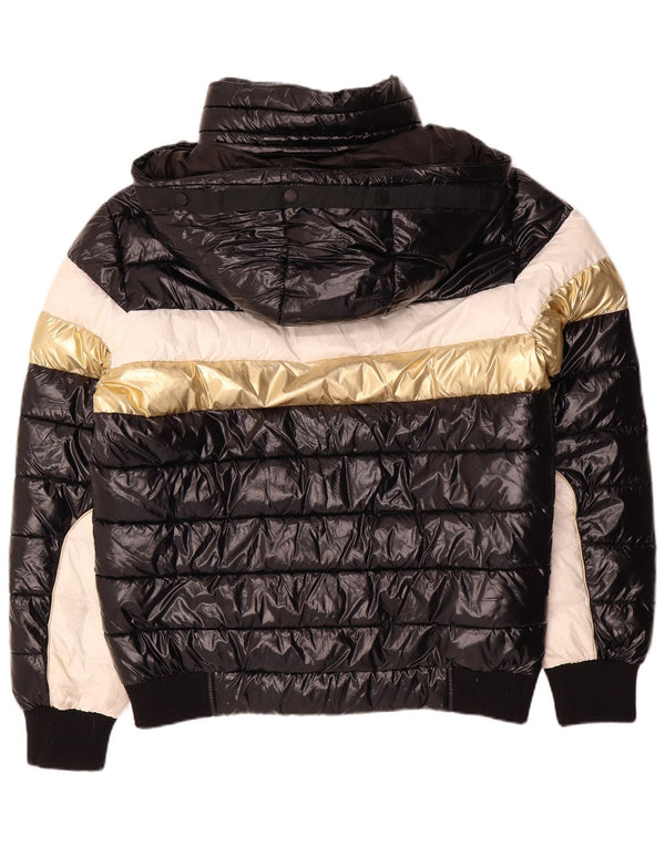 Jaqueta acolchoada masculina Boxeur Des Rues UK 40 grande bloco colorido preto