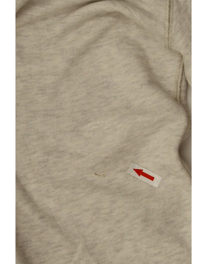 Farah moletom masculino jumper médio cinza algodão manchado