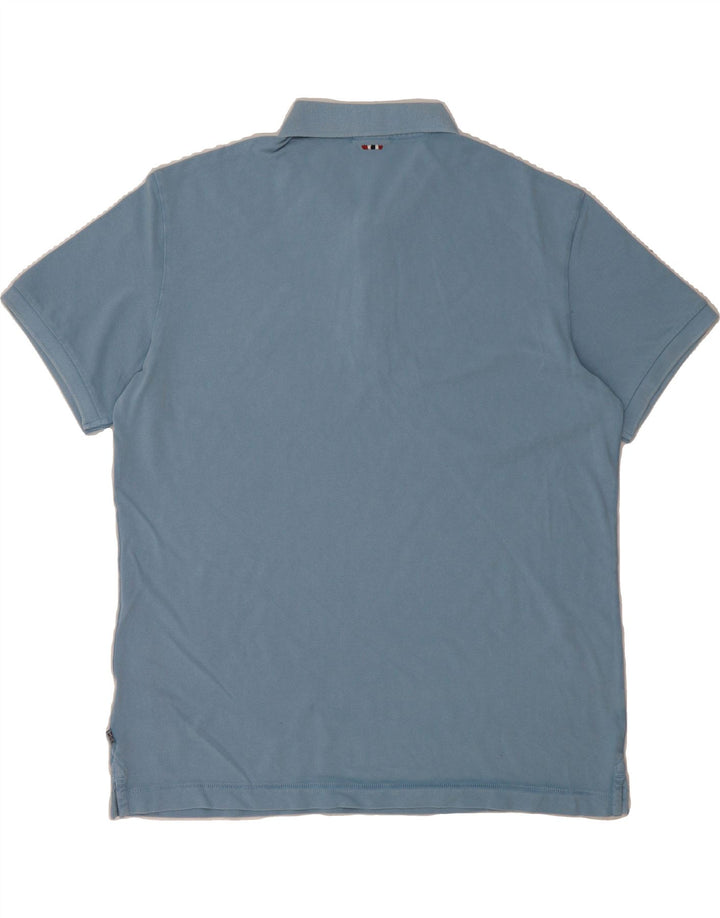 NAPAPIJRI Mens Polo Shirt 2XL Blue Cotton Vintage Napapijri and Second-Hand Napapijri from Messina Hembry 
