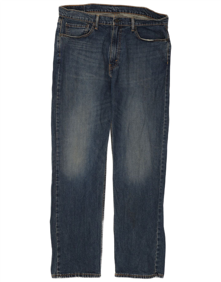 Levi's Masculino 505 Straight Jeans W38 L34 Azul Algodão