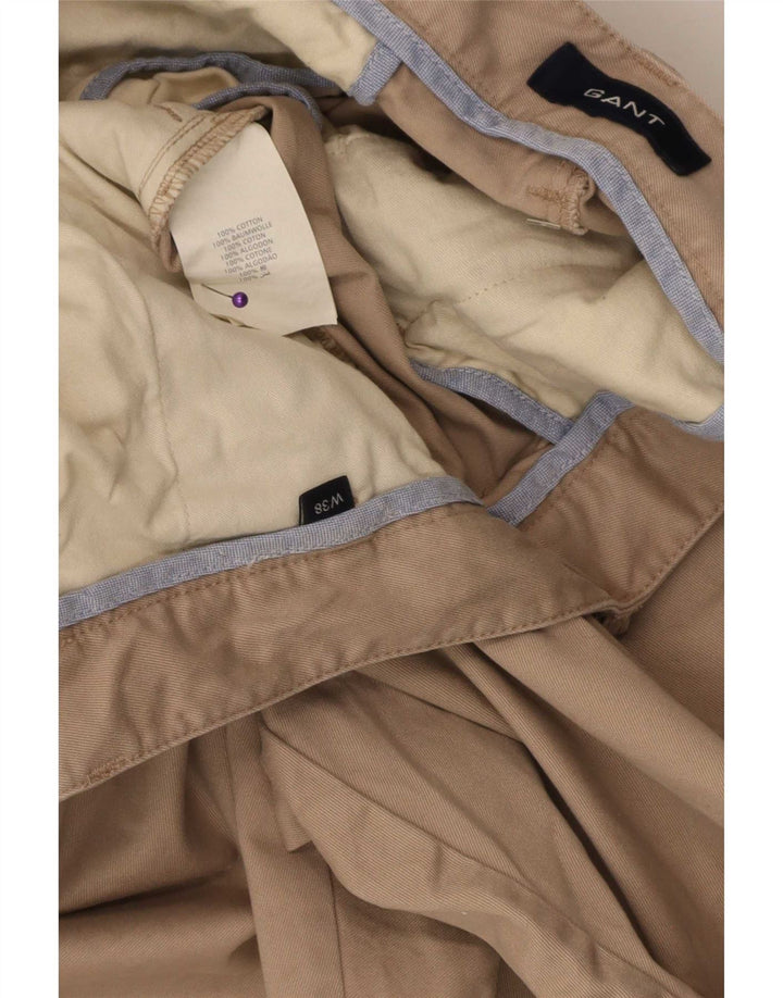 Gant Mens Chino Shorts W38 XL Algodão Bege