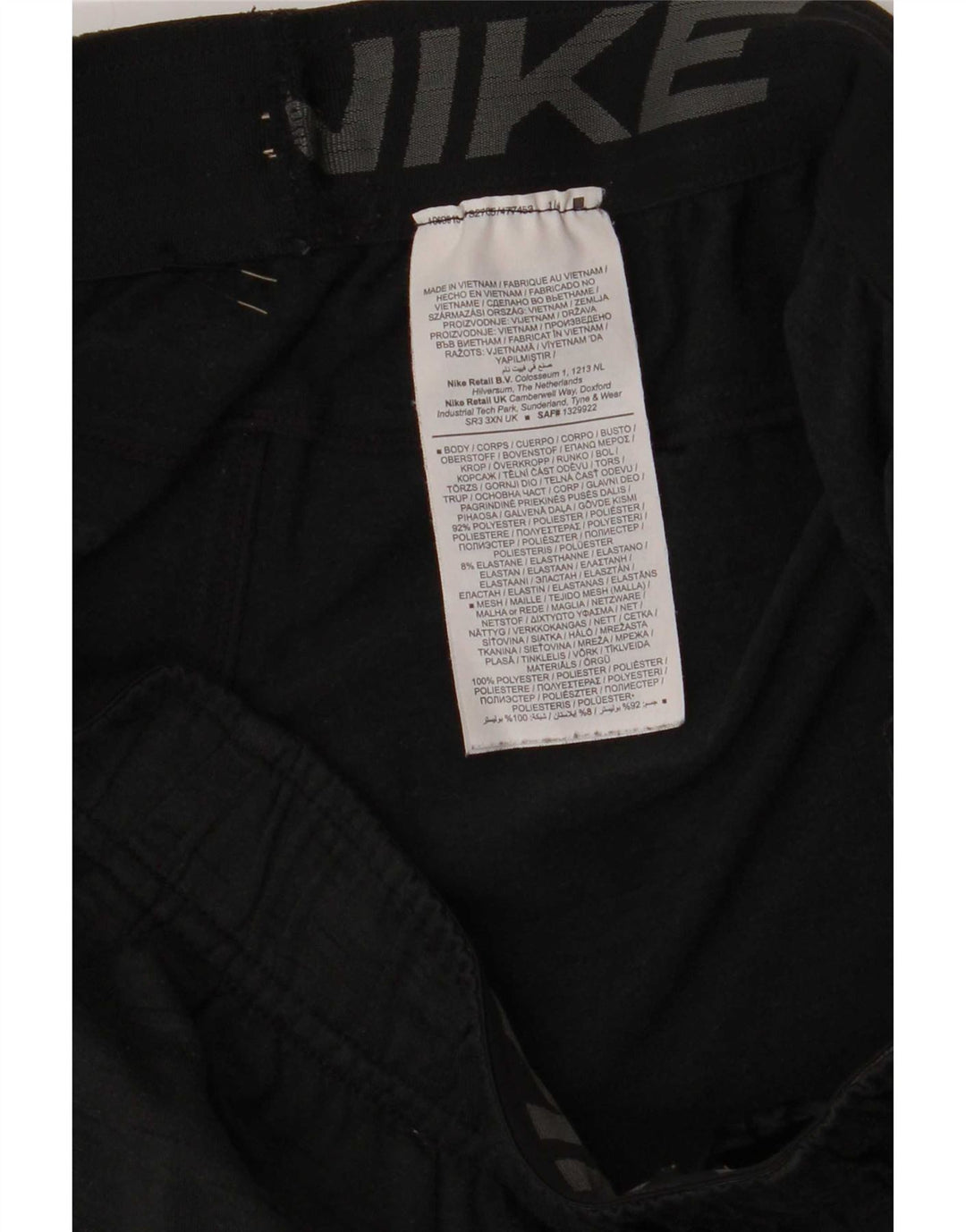 Shorts esportivos masculinos Nike Dri Fit pequeno poliéster manchado cinza