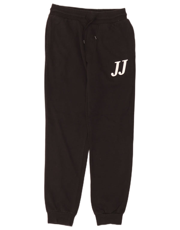 Calça de treino masculina Jack & Jones Graphic Joggers XS de algodão preto