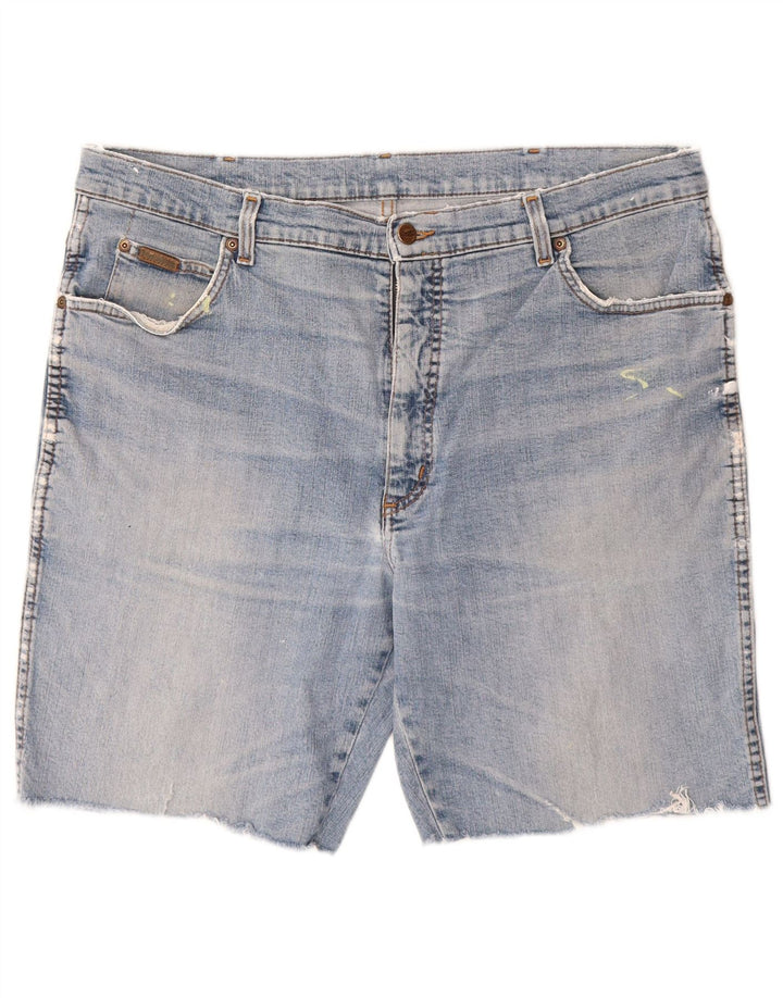 WRANGLER Masculino Texas Stretch Denim Shorts W40 XL Azul Algodão