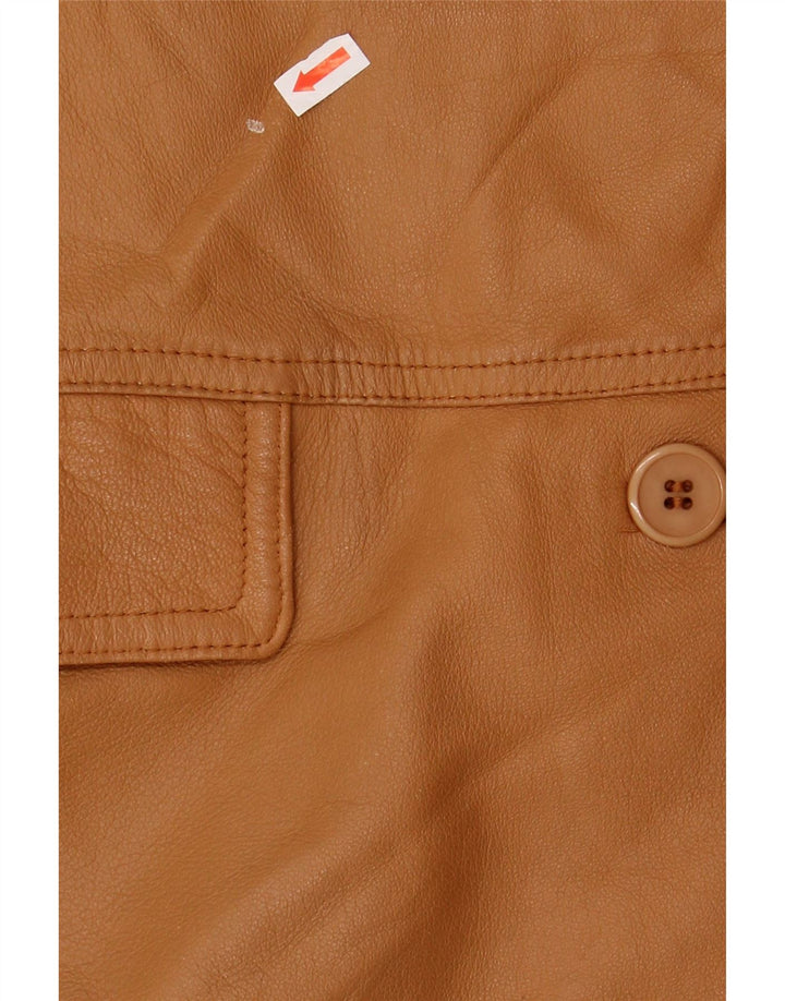 VINTAGE Womens Leather Jacket IT 48 XL Brown Leather Vintage Vintage and Second-Hand Vintage from Messina Hembry 