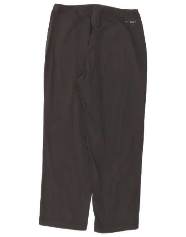Calça feminina Columbia reta US 6 médio W26 cinza nylon