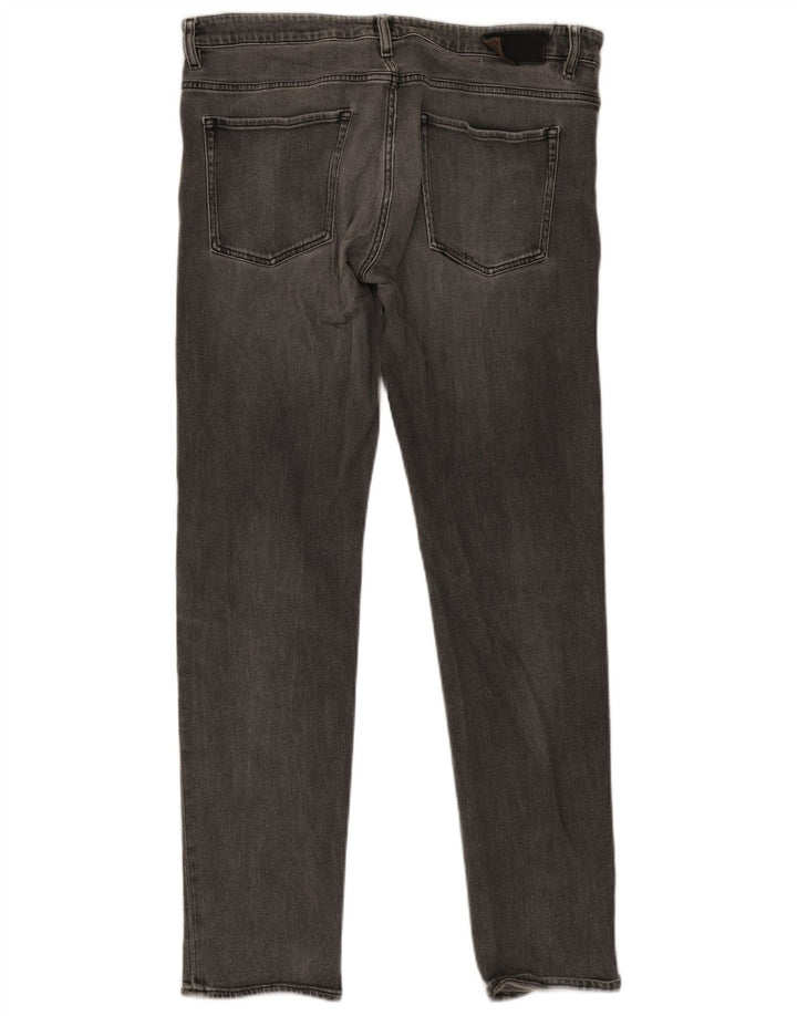 Hugo Boss Masculino Slim Jeans W38 L34 Cinza Algodão