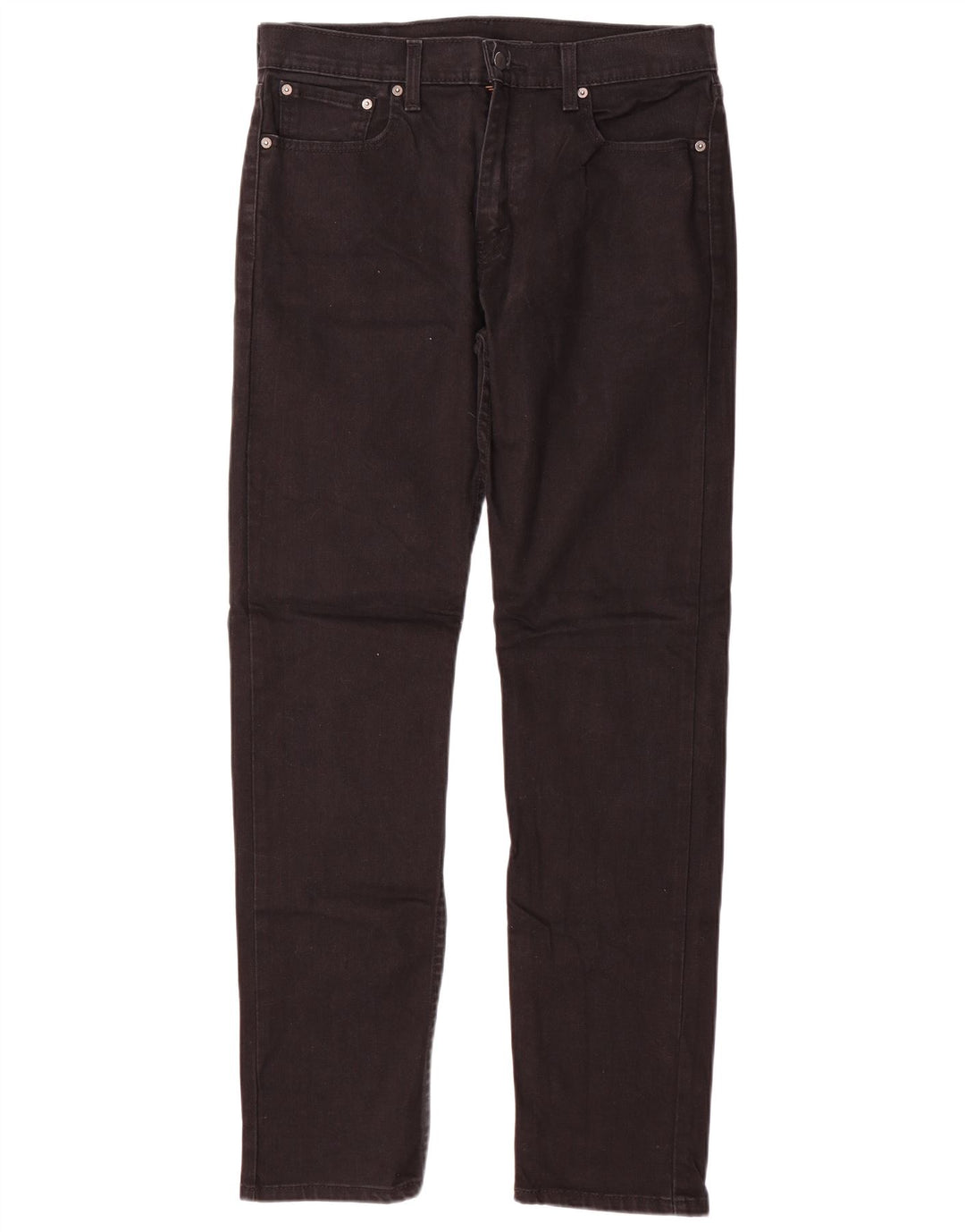Levi's Masculino 502 Tapered Jeans W33 L34 Algodão Preto