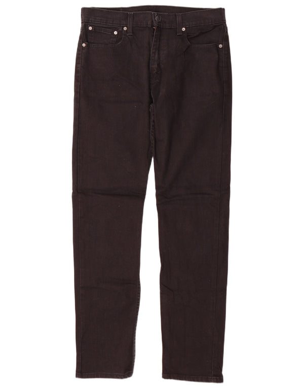 Levi's Masculino 502 Tapered Jeans W33 L34 Algodão Preto
