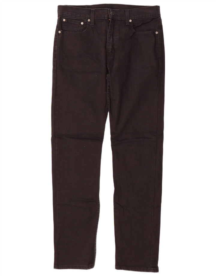 Levi's Masculino 502 Tapered Jeans W33 L34 Algodão Preto