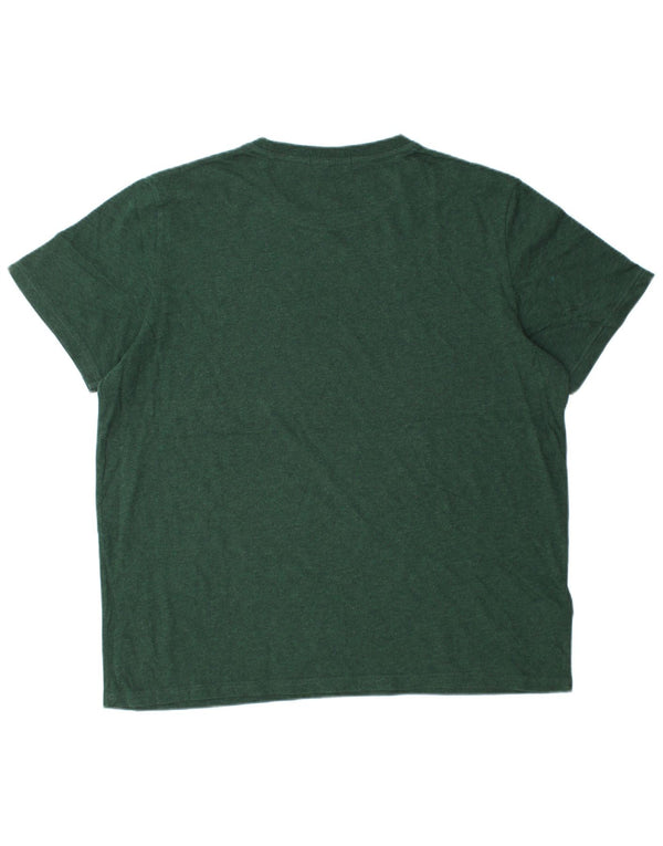 Camiseta masculina Fred Perry Top XL algodão verde