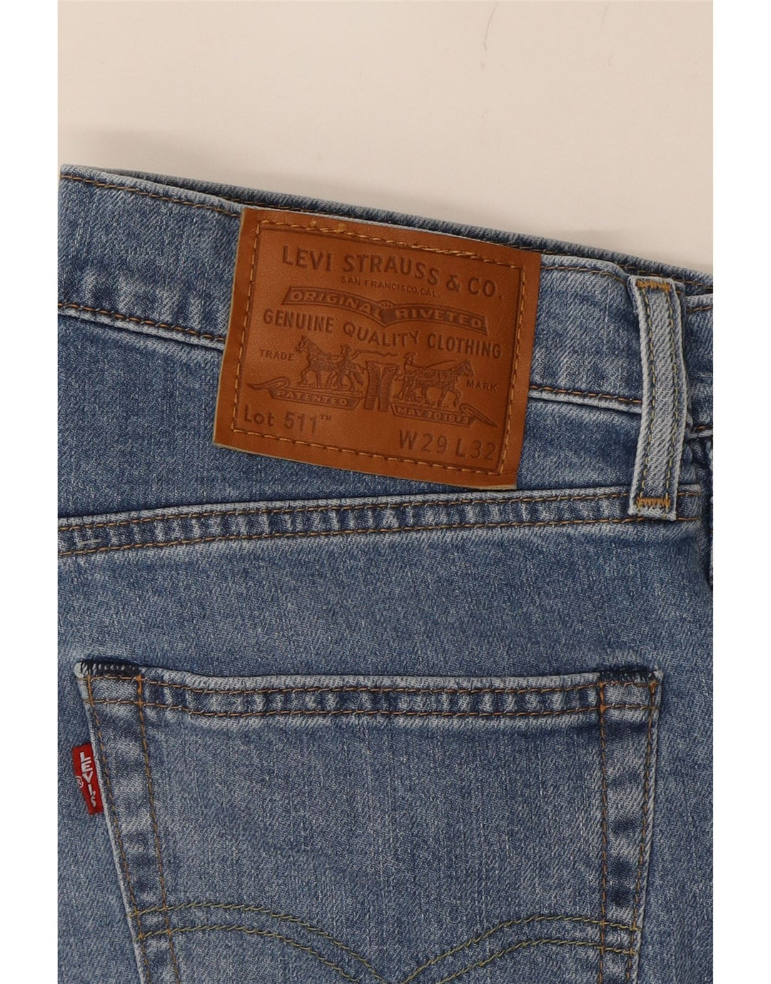 LEVI'S Mens 511 Slim Jeans W29 L32 Blue Cotton Vintage Levi's and Second-Hand Levi's from Messina Hembry 