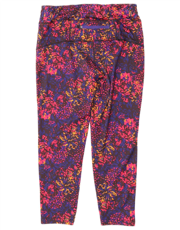 Leggings femininas Crivit UK 14/16 poliéster floral multicolorido médio