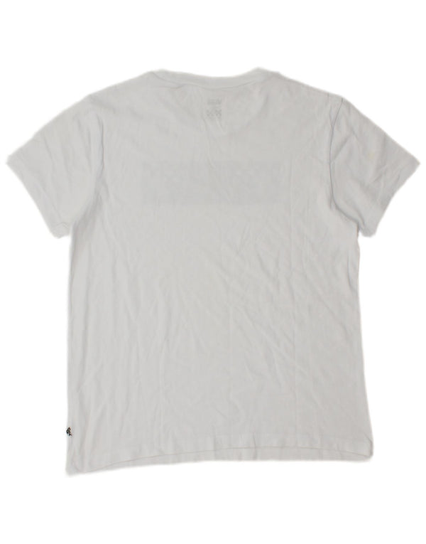 Camiseta Vans Feminina Graphic UK 10 Pequena Branca