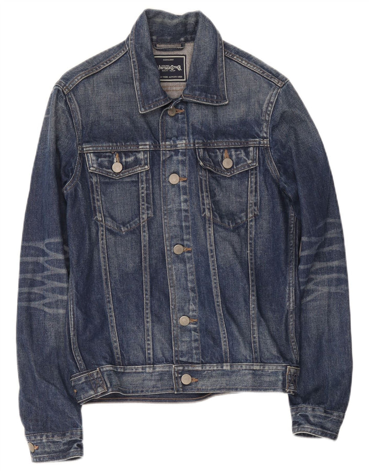 Jaqueta jeans feminina Jack & Jones Reino Unido 36 algodão azul marinho pequeno