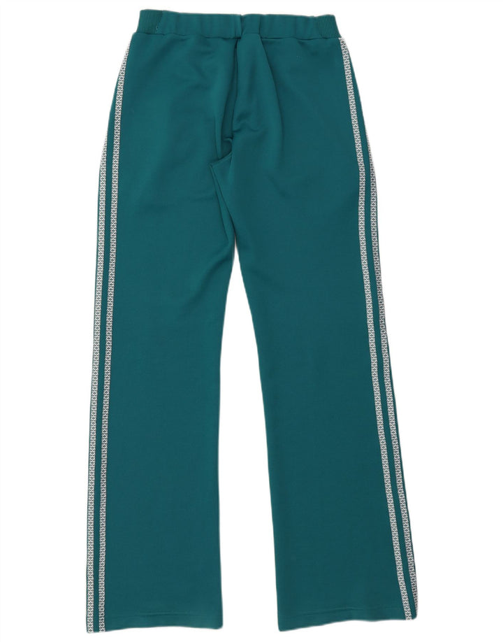 Calça de treino feminina Adidas UK 14 grande poliéster verde