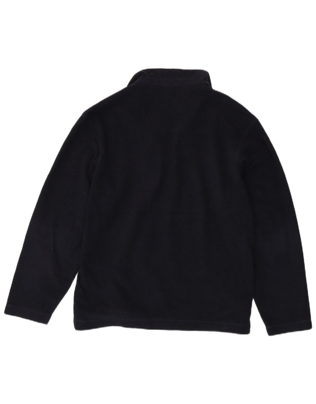 Suéter de lã masculino Marks & Spencer com zíper e gola média azul marinho poliéster
