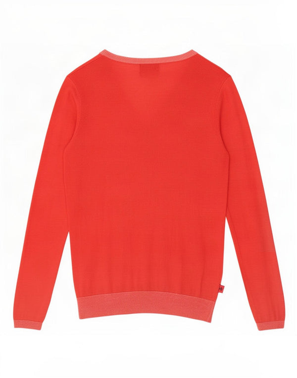Suéter cardigã feminino Kappa UK 12 viscose vermelha média