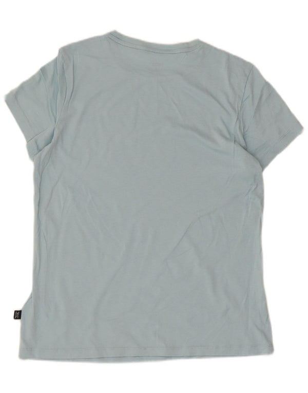 Puma Camiseta Feminina Graphic Top UK 12 Algodão Azul Médio