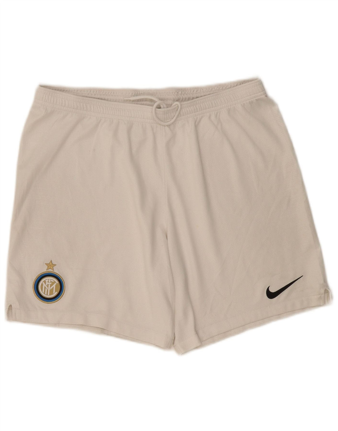 NIKE Mens Inter Milan Sport Shorts Grande Poliéster Branco