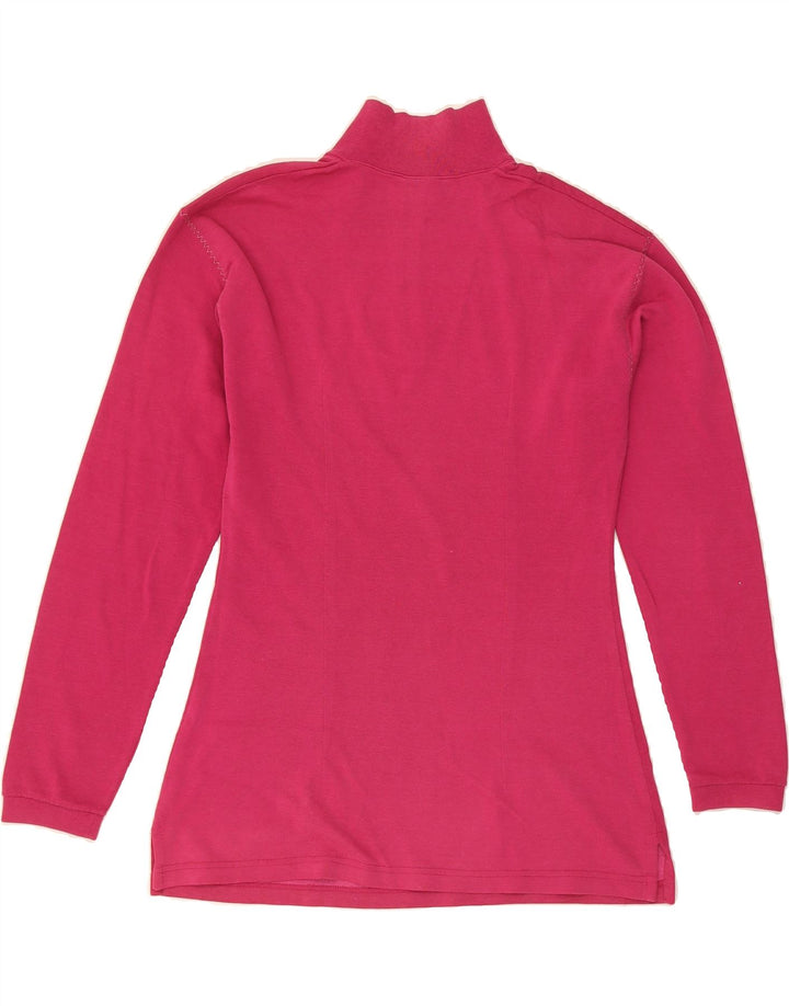 CHAMPION Womens Zip Neck Top Long Sleeve UK 18 XL Pink Vintage Champion and Second-Hand Champion from Messina Hembry 
