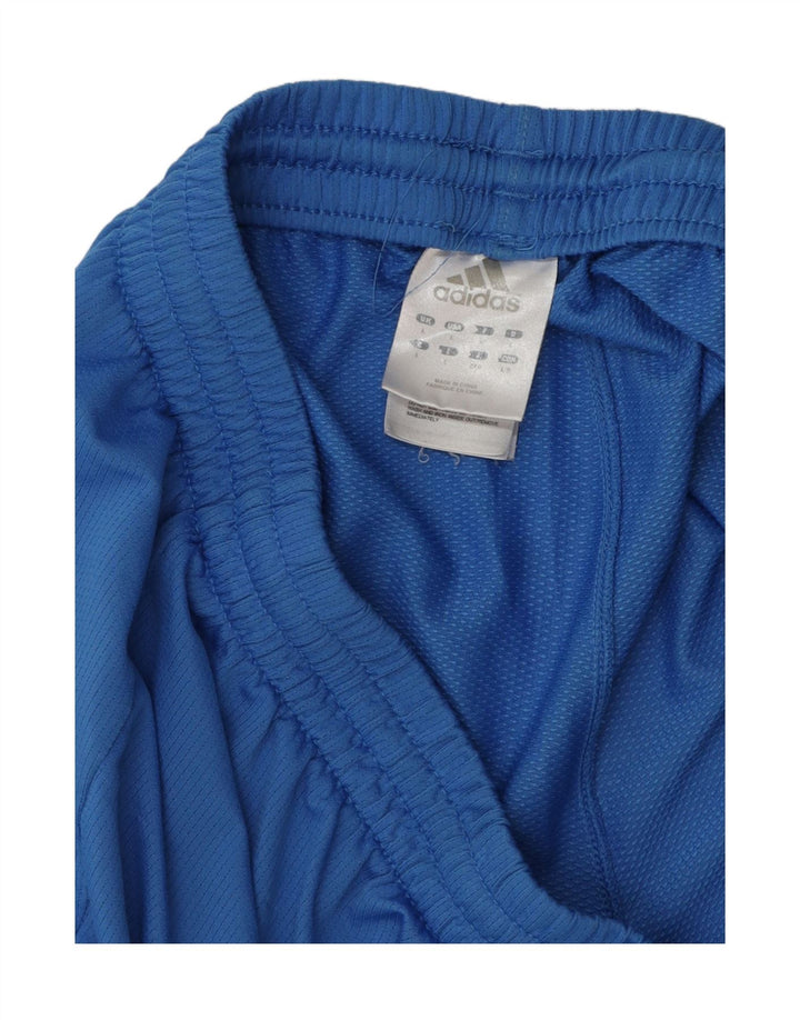 Shorts esportivos gráficos masculinos Adidas grande poliéster azul