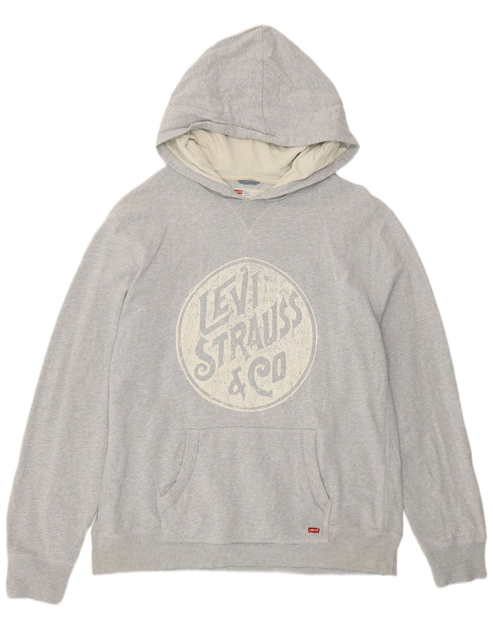 Suéter com capuz masculino Levi's Graphic Standard Fit 2XL cinza
