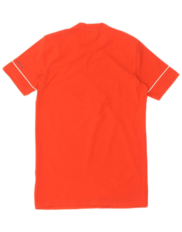 Camiseta feminina com estampa gráfica Armani Jeans UK 14 grande vermelho
