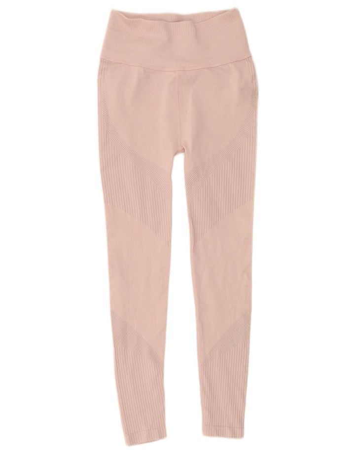 Leggings Puma Feminino UK 6 XS Rosa Listrado Poliéster
