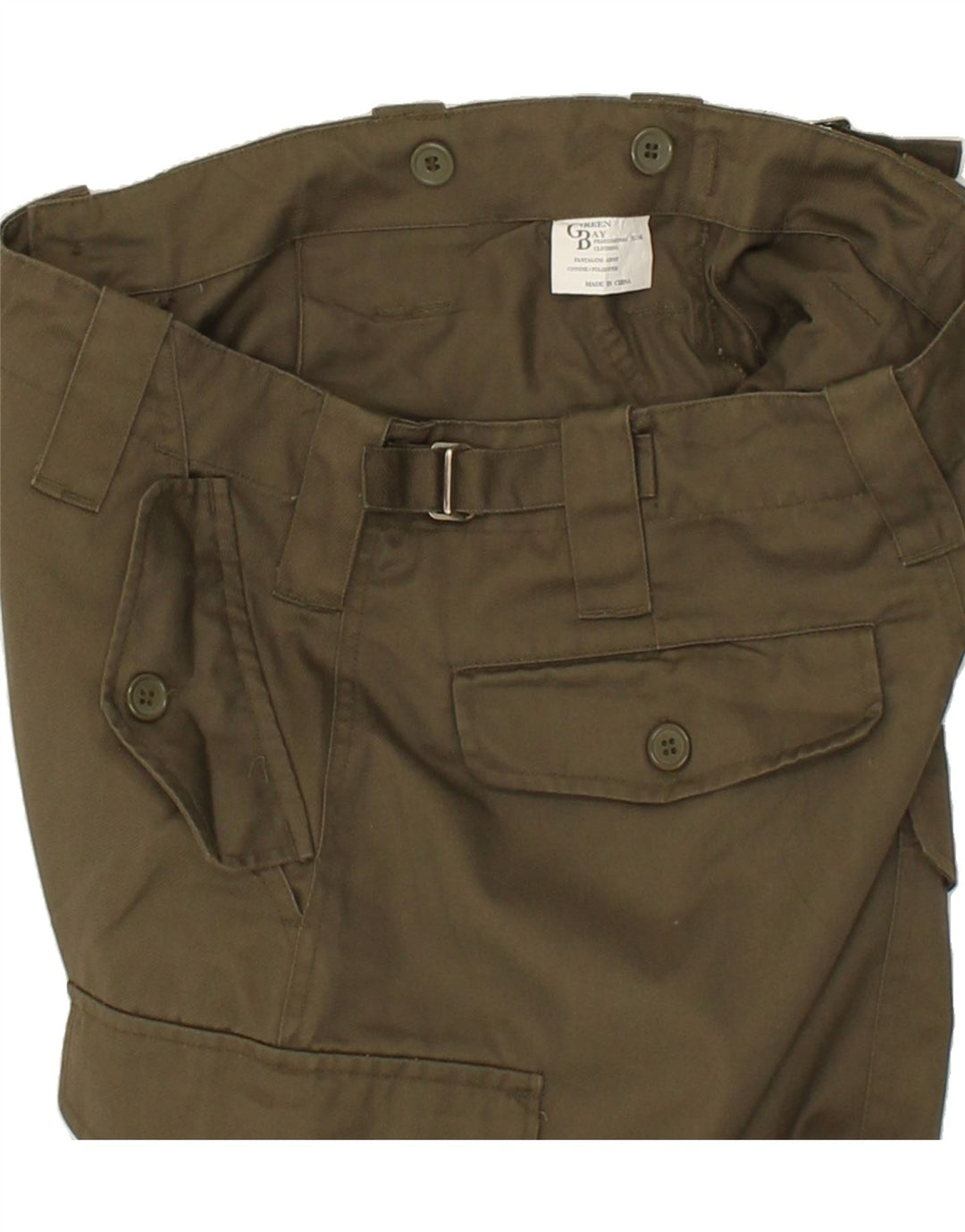 Calça cargo reta masculina VINTAGE W30 L30 cáqui