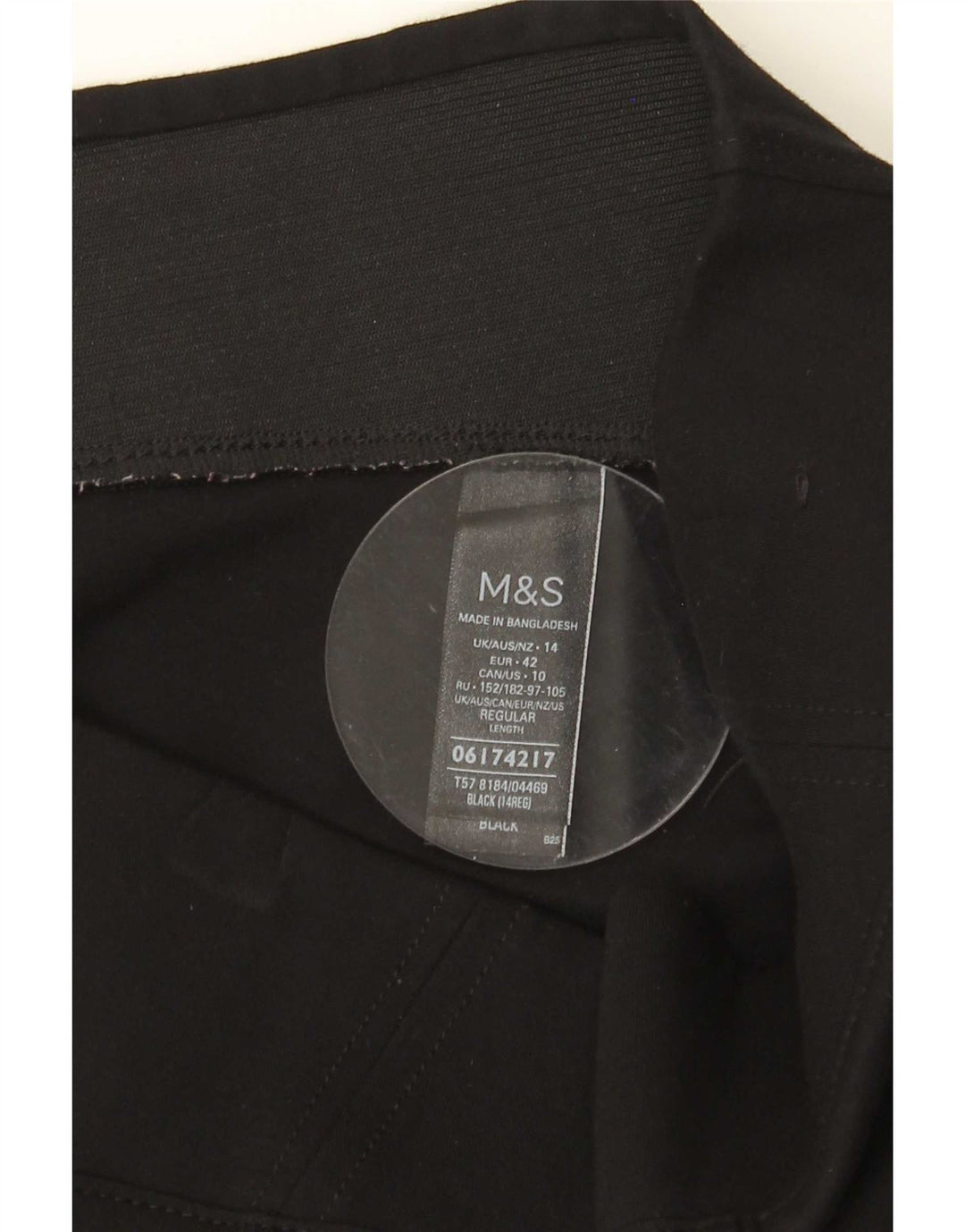 Leggings femininos Marks & Spencer UK 14 grandes viscose preta