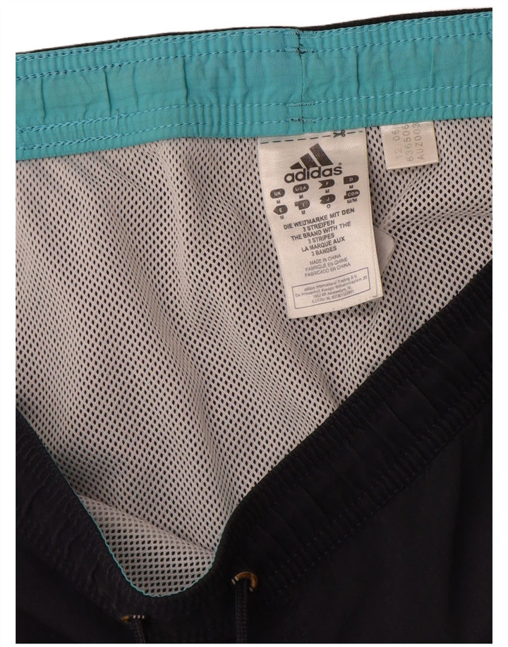Adidas Mens Sport Shorts Médio Azul Marinho Colourblock Poliamida