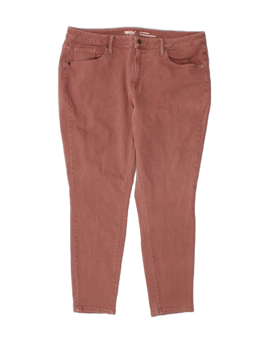 MOSSIMO Womens Curvy Skinny Jeans US 18 2XL W40 L28 Maroon Cotton Vintage Mossimo and Second-Hand Mossimo from Messina Hembry 