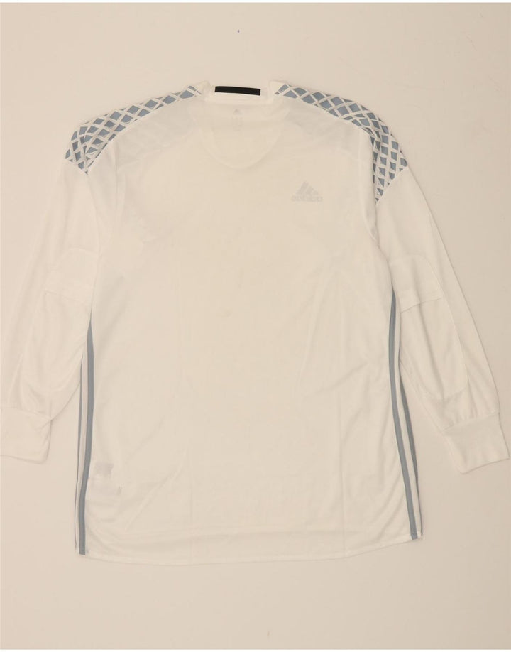 ADIDAS Mens Adizero Graphic Top Manga Longa XL Branco Poliéster