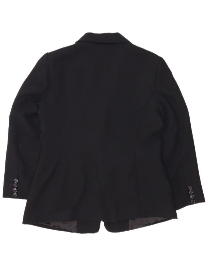 Jaqueta blazer feminina Zara com 2 botões EU 44 XL preto poliéster