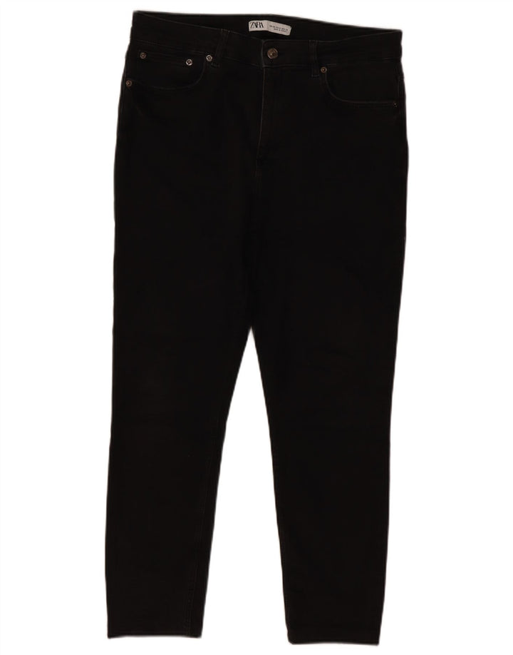 Zara Jeans Slim Feminino EU 44 XL W34 L24 Preto