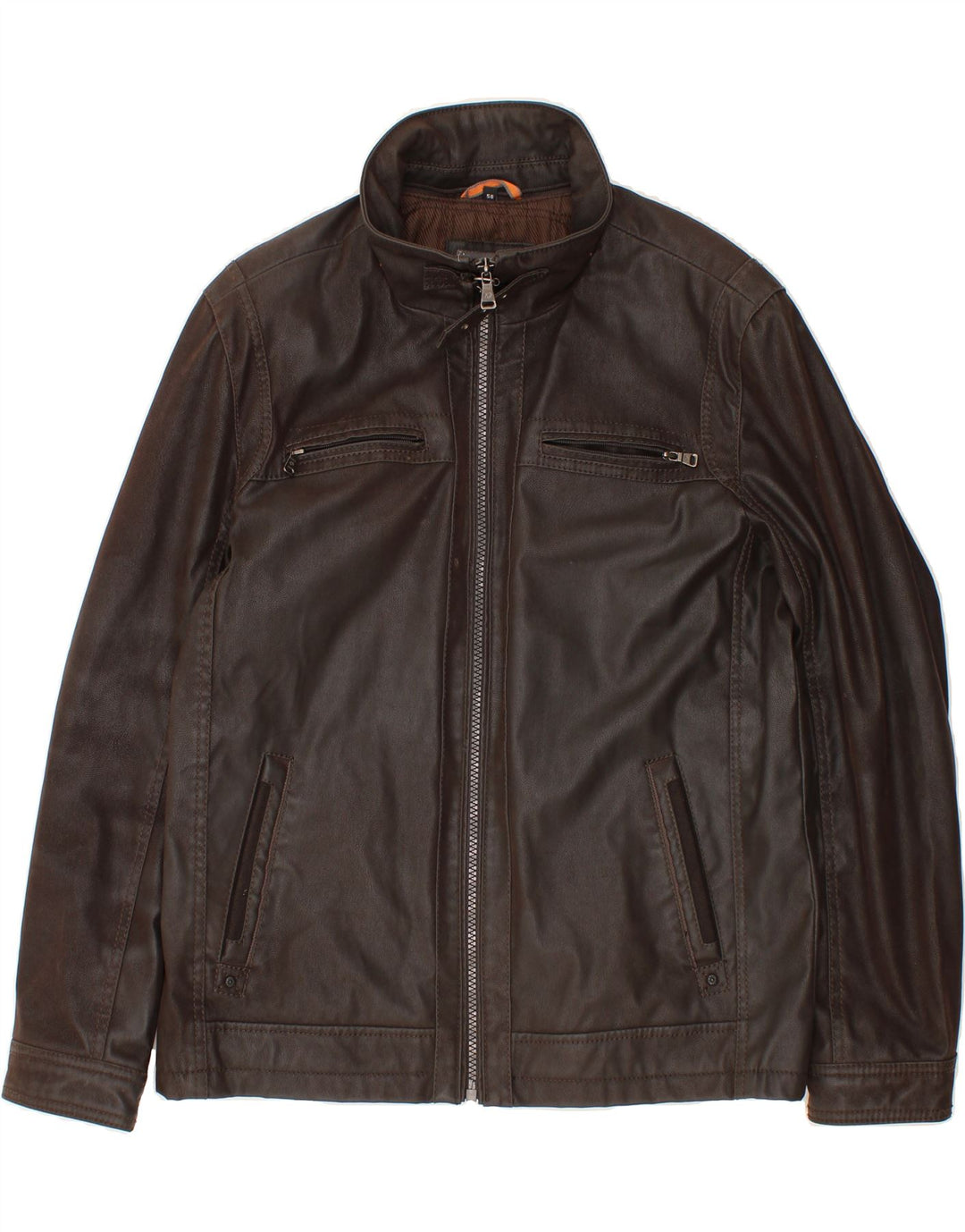 Jaqueta de couro masculina DNR IT 56 3XL couro marrom