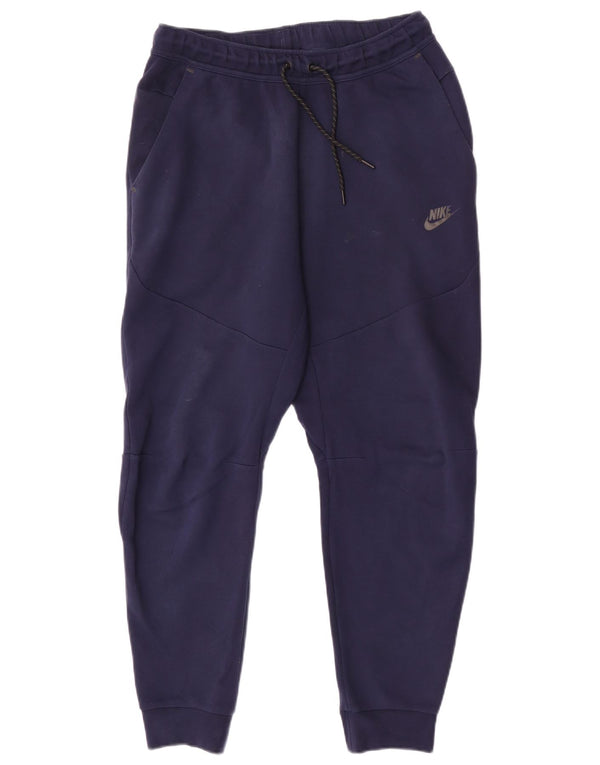 Calça de treino masculina Nike joggers médio azul marinho algodão