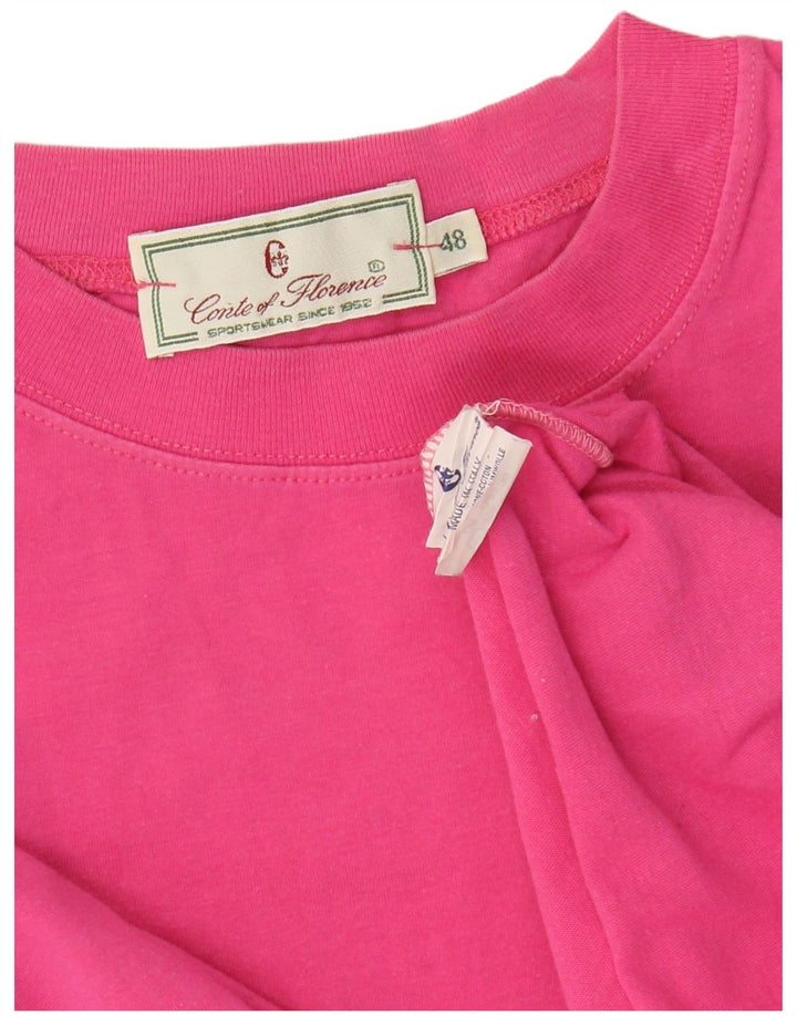 Camiseta feminina CONTE OF FLORENCE Top IT 48 XL algodão rosa