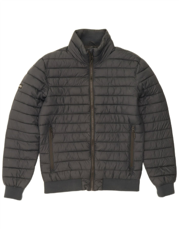 Jaqueta acolchoada masculina Superdry UK 40 grande nylon azul marinho