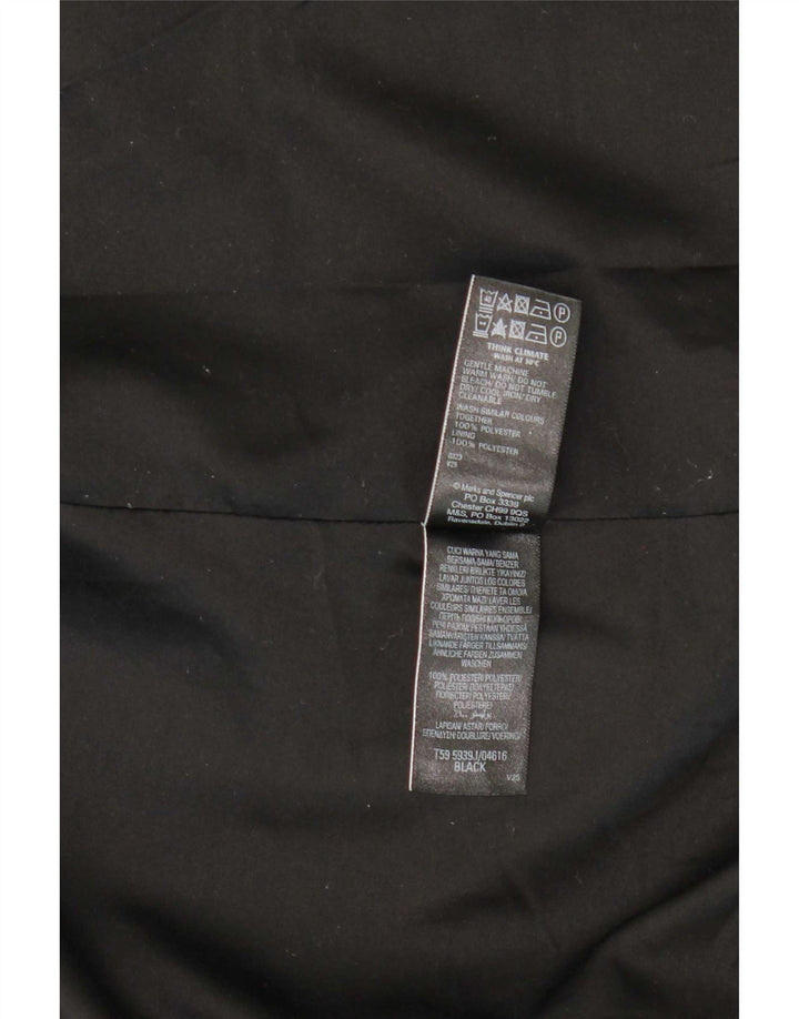 Jaqueta Blazer Feminina Marks & Spencer Reino Unido 12 Poliéster Preto Médio