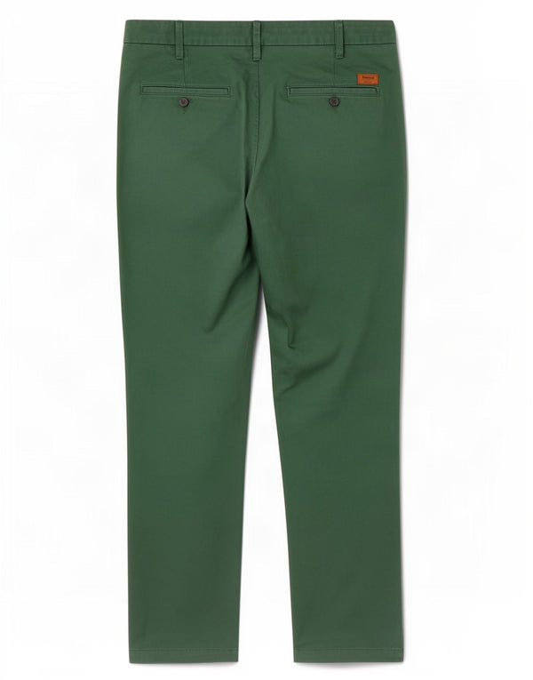Calça chino reta masculina Timberland W38 L34 verde