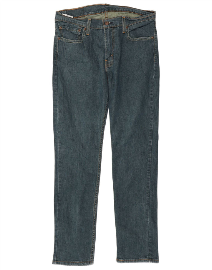 Levi's Masculino 511 Slim Jeans W32 L30 Azul Marinho Algodão