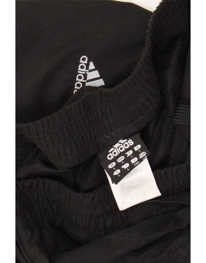 Calça de treino masculina Adidas grande poliéster preto