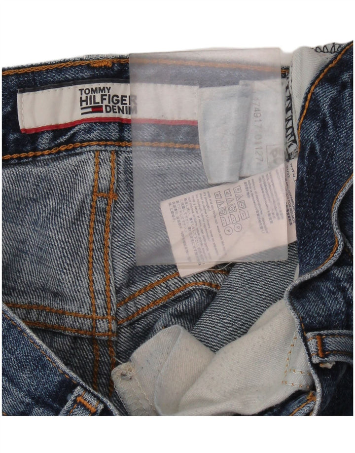 TOMMY HILFIGER Jeans reto masculino W31 L32 algodão azul