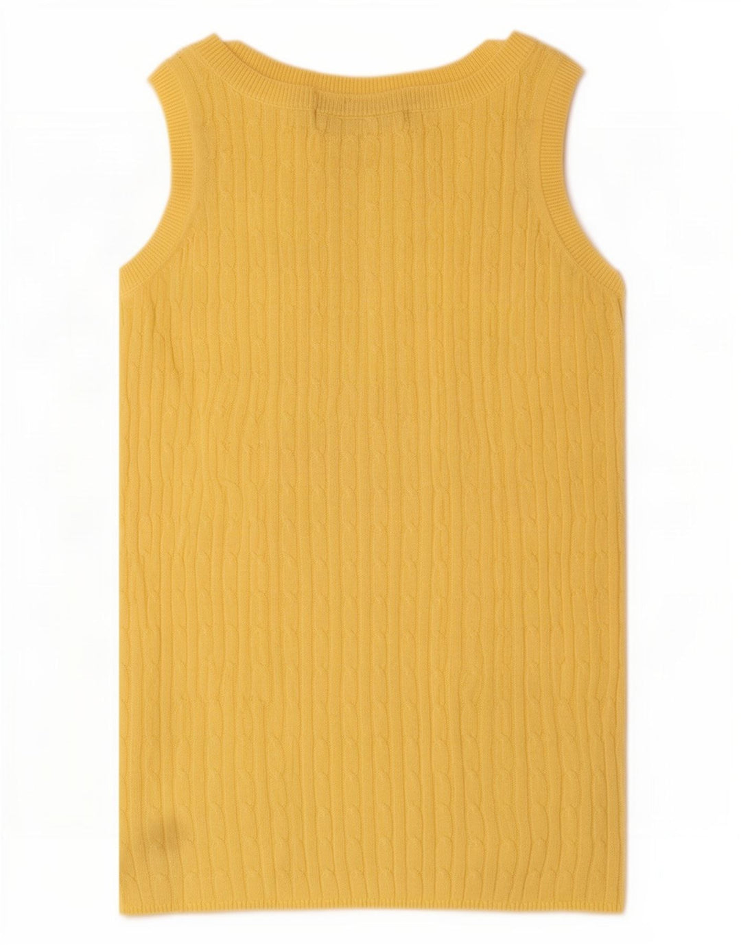 Zara Womens Vest Top UK 12 Médio Amarelo
