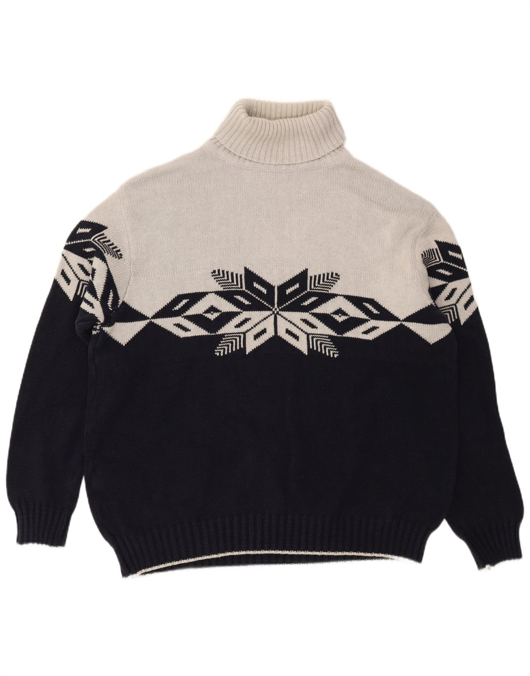 Suéter masculino TOM TAILOR com gola redonda XL cinza Fair Isle algodão