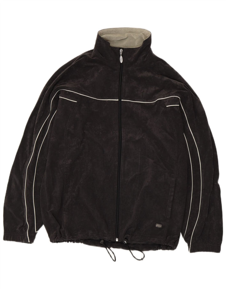 Asics Mens Velour Full Tracksuit Grande Poliéster Preto